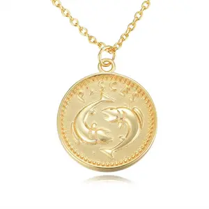 Zodiac Coin Necklace