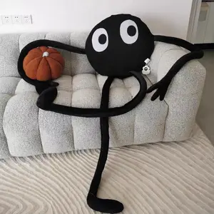 Huge Cute Black Briquettes Octopus Plush Toy Stuffed Long Legs Octopus Doll Plush Animal Pillow Creative Gift Kawaii Room Decor