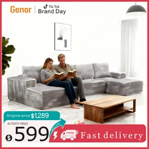 Convertible Modular Sectional Sofa – Cozy, Versatile, Perfect for US Homes corduroy U-shaped sofa