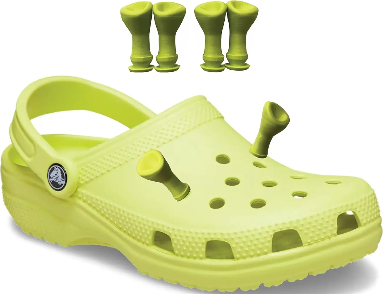 Ogre Clog Shoe Charms Ears Shoe Birthday Decoration Charms Party Gifts 8 pcs High-quality PVC Waterproof Wear-resistant for Boys Girls Men Women Teens