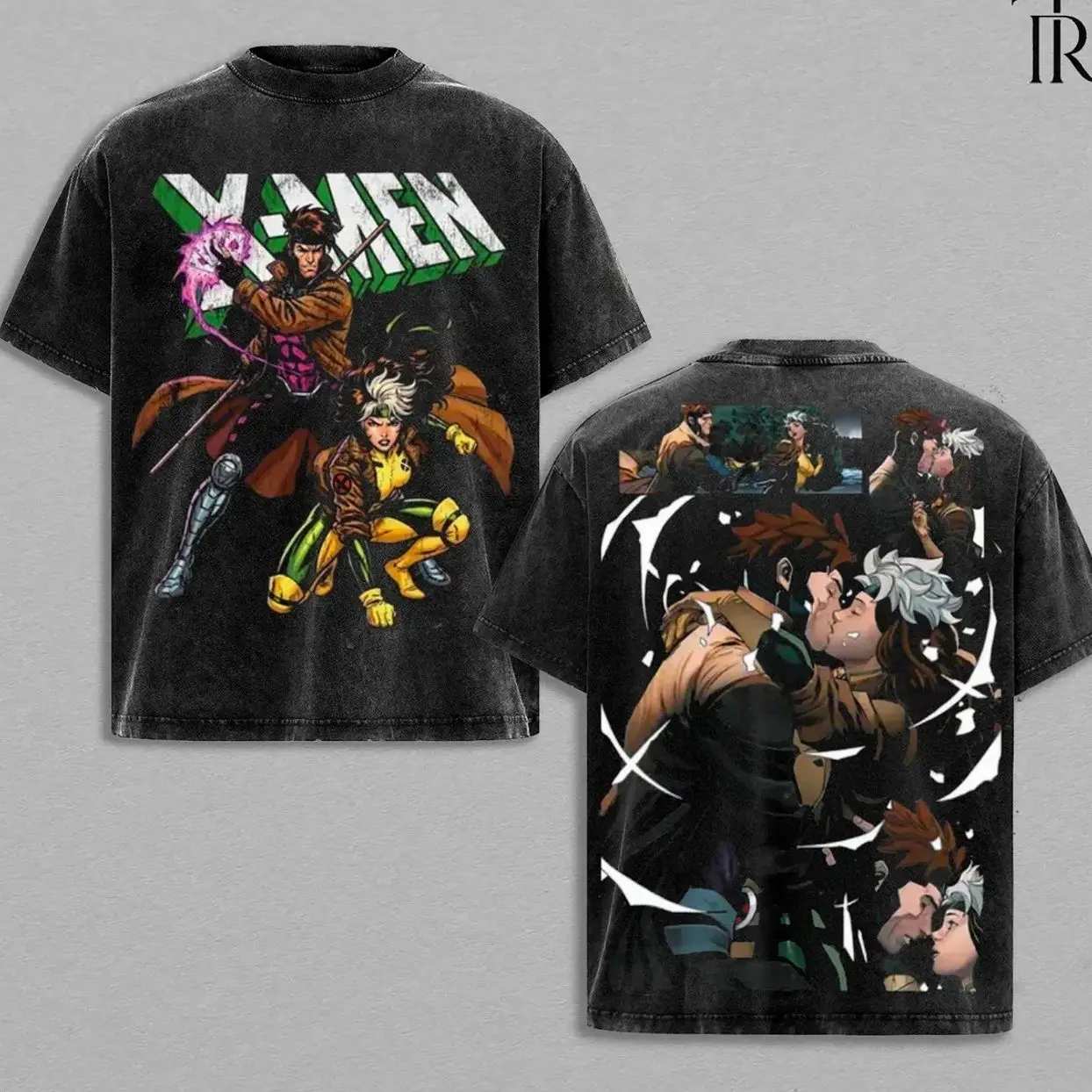 Style 90s X-Men Blue vs Gold Team Gambit Rogue Premium Cotton T-Shirt, Retro 1990s Mutant Graphic Shirt, Retro Comic T-Shirt, Character Comics Fans Shirt, Superhero T-Shirt, Comic Book Fans T-Shirt, Superhero Graphic Tee 38A