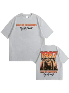 Eddie Munson The Demogorgon Pattern T-shirt Summer Men's and Women's Casual T-shirt Retro Fashion Short Sleeve T-shirt