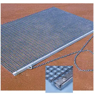 212 MAIN Heavy Duty Drag Floor Mat - 6'6"x4' Dimensions, Galvanized Steel Chain, Tractor-Pulled for Baseball Field Maintenance, Floor Mats