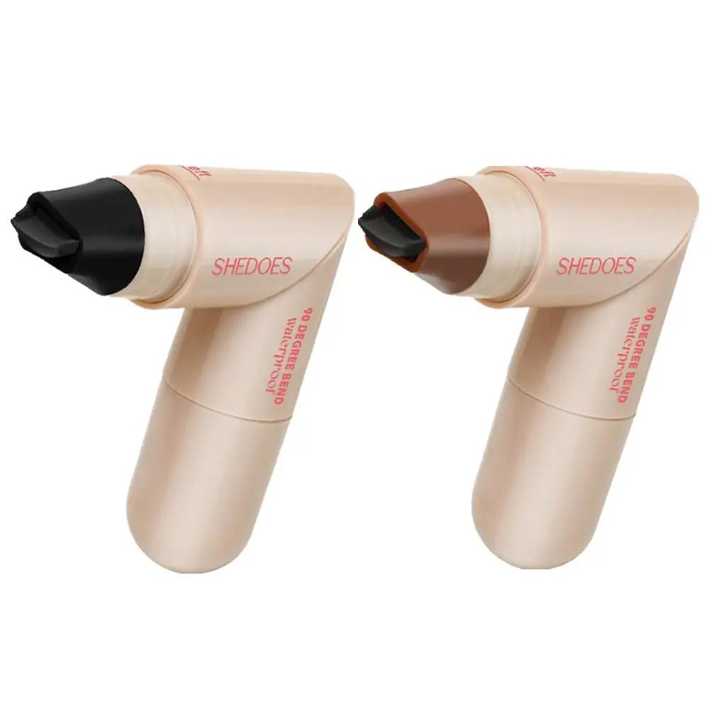 Rotating Dual-Head Eyeliner Stamp Pen - Long-Lasting, Smudge-Proof Eyeliner for Flawless Wings, Sunscreen Cosmetic - Beauty & Personal Care Makeup Product