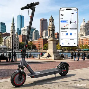 A 350W Folding E-Scooter & E-Bike | 22/28/40MPH Versions | Dual Suspension, 23 Miles Range, 8.5'' Tires - APP Controlled for Teens & Adults