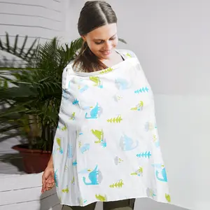 Dinosaur Print Maternity Nursing Cover for Women, Lightweight Breathable Design, Daily Essential Mom Gift, Unisex Breastfeeding Shawl