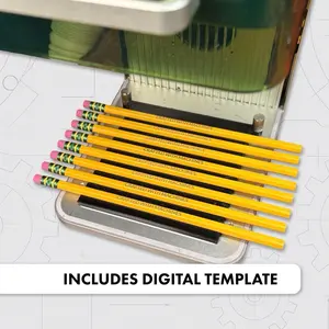 8-Slot Pencil Engraving Jig for xTool F1 – Includes xTool Creative Space Template