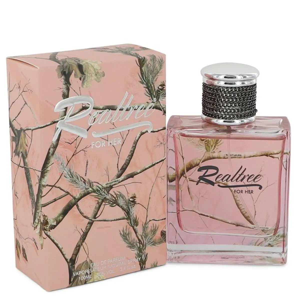 212 MAIN RealTree Outdoor Eau De Parfum (EDP) Spray for Women, 3.4 oz Creamy Long-Lasting Fragrance Perfumes - Elegant Floral, Captivating Floral Fruity Woody Scent