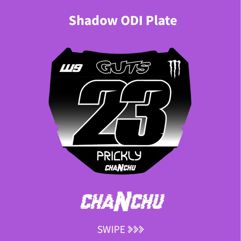 SHADOW ODI E-Bike Number Plate Decal - Made to order
