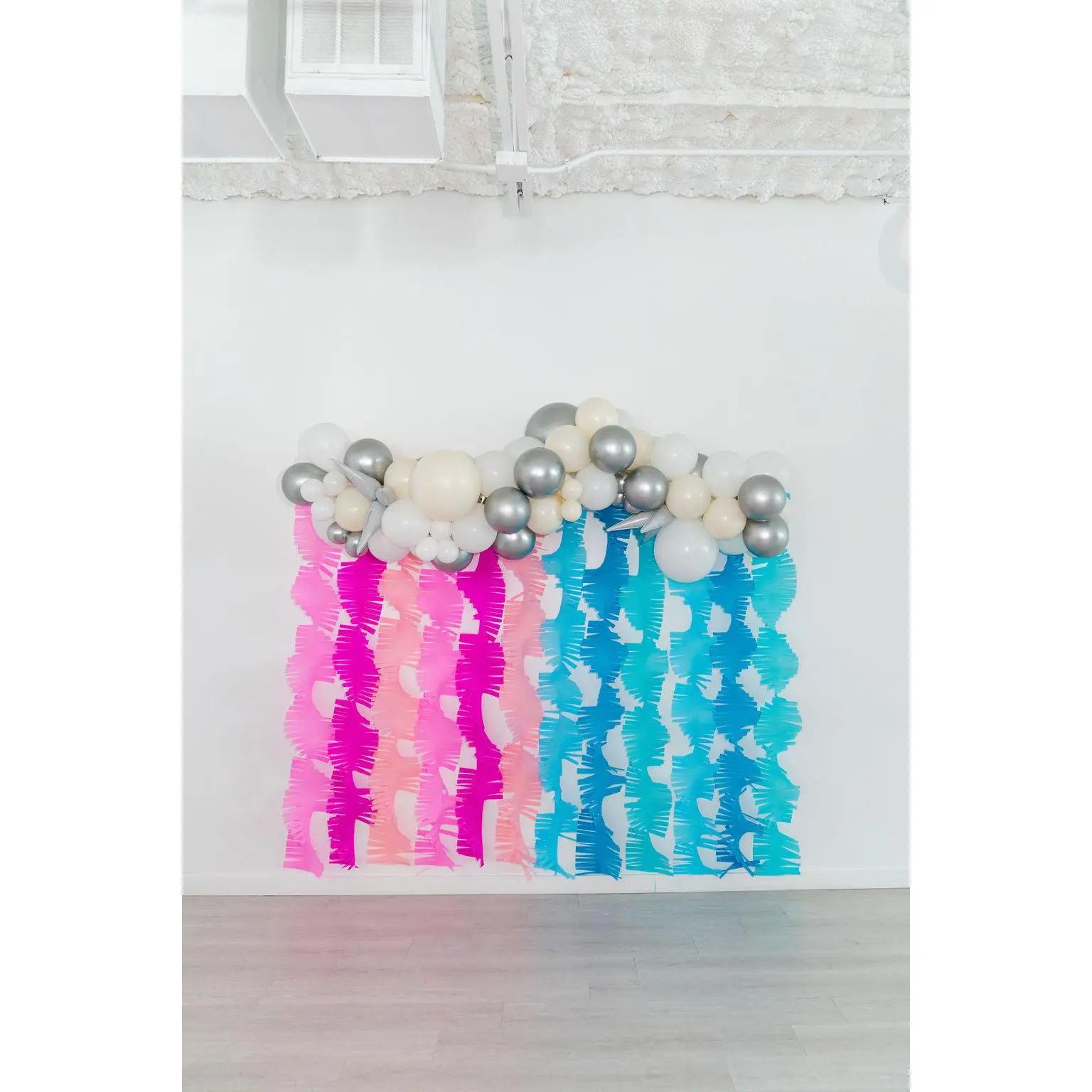 Gender Reveal Fringe Crepe Paper Bundle