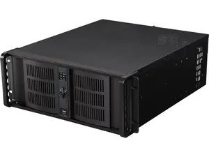 iStarUSA D-400-6 Black Aluminum / Steel 4U Rackmount Compact Stylish Chassis 6 External 5.25" Drive Bays