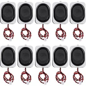 Compact Durable Plastic Internal Magnetic Cavity Horn - 8 Ohm 2W Full-Range 2-Wire Speaker with Embedded Mount, High Compatibility Custom Bulk Pack for Computers, Homemade Audio Devices & DIY Electronic Projects