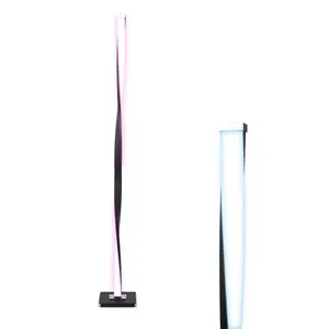 Brightech Helix LED Floor lamp, Bright Floor Lamp for Living Rooms & Bedrooms, 48" Tall Pole Lamp, Dimmable Standing Lamp