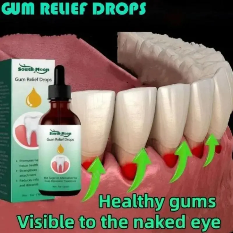 Unscented, Alcohol-Free Gum Health Mouthwash Drops - 30ml Oral Care Rinse Bottle with Storage Feature, Contains Neither Alcohol nor Scent, Soothing Cleansing for Gingivitis, Gum Disease & Repair Damage