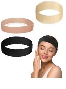 3 Pcs Wig Bands No Slip, Silicone Wig Grip Headband, Keep Wigs in Place, Sweat-Proof Hold Cap, Unisex Hairband, 3 Colors, Head Strap