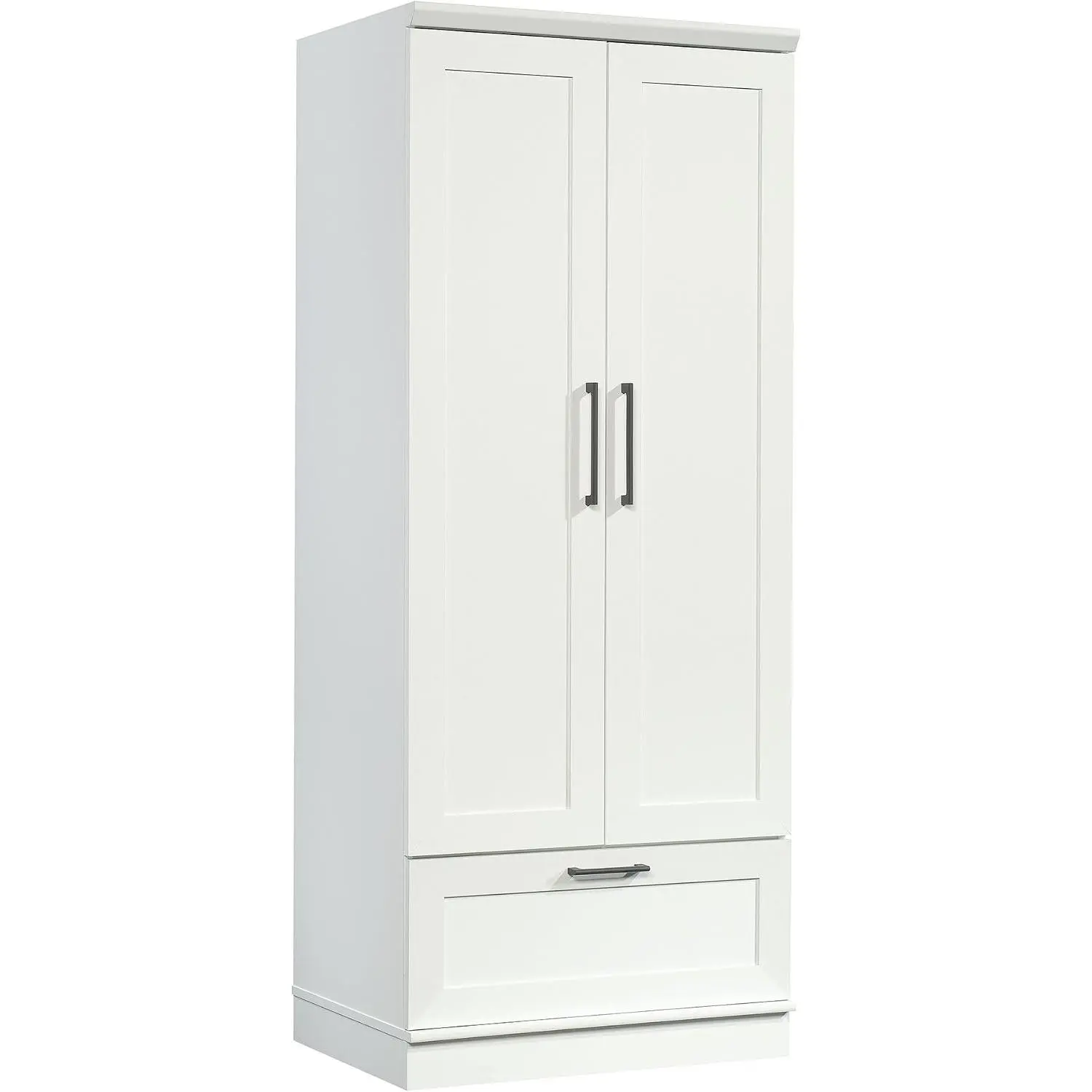 Sauder HomePlus Wardrobe/Storage Cabinet, Spacious Hidden Storage, Wardrobe Armoire, 29.1x20.9x71.2 - Soft White Finish
