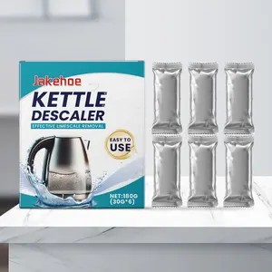 Multi-Purpose Cleaner Powder 6 Pack 30g Non-Toxic Formula Tough Stains Remover Odor Control for Kitchen Household Electric Kettle Glass Appliances