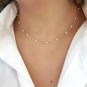 Vintage Collarbone Chain Necklace - Minimalist Creative Chain-Link Design, Elegant Charm Stack for Daily Wear