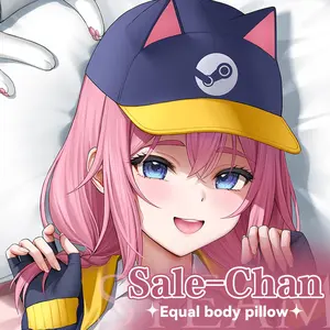Anime Steam Delivery Girl Double-Sided Print Hing Body Pillowcase Otaku Cosplay Pillow Cover