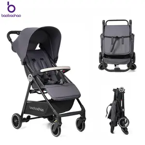 baobaohao A2 Lightweight Folding Pushchair, Infant Stroller for Travel with 1-Hand Fold, Multi-Position Recline, Breathable Mesh & Skin-Friendly Fabric for Babies & Toddlers