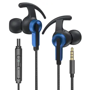 Wired Earbuds with Microphone, In-Ear Headphones Wired with Noise Blocking &Volume Control, Premium Sound& Lightweight Corded Earphones for Laptops, Tablets, MP3, Game & Most 3.5mm Interface Devices, Gaming Headphones