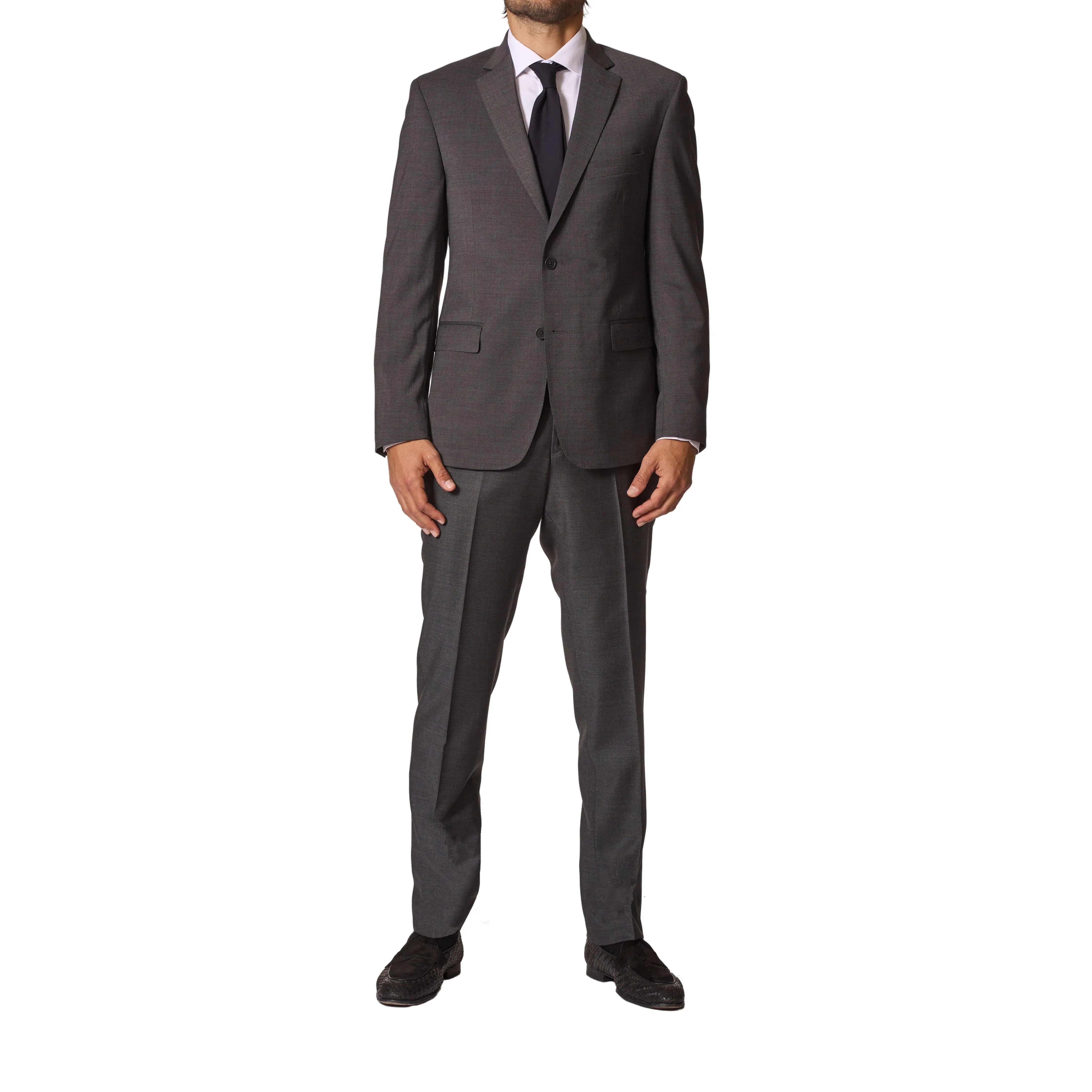 JB Britches Wool-Poly Stretch Suit - Charcoal
