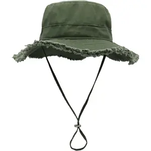 Womens Cotton Sun Hat Floppy Wide Brim Bucket Hat Foldable Gardening Hat Breathable Summer Travel Beach Hat UPF50+ casual outdoor sun protection hat