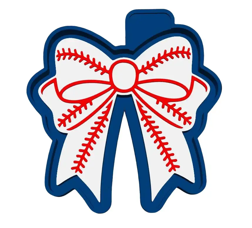 Baseball Bow Freshie Mold