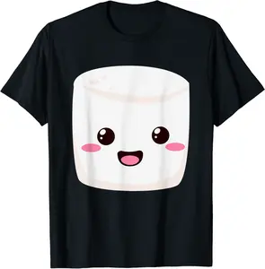 Kawaii Halloween Group Costume Party S'mores Marshmallow T-Shirt - Elaynavi Shop L1MB09GFH4CT4