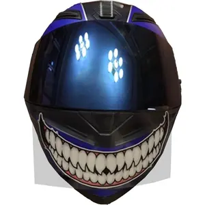 Decal Reflective Helmet Stickers (Big Teeth- 8'')