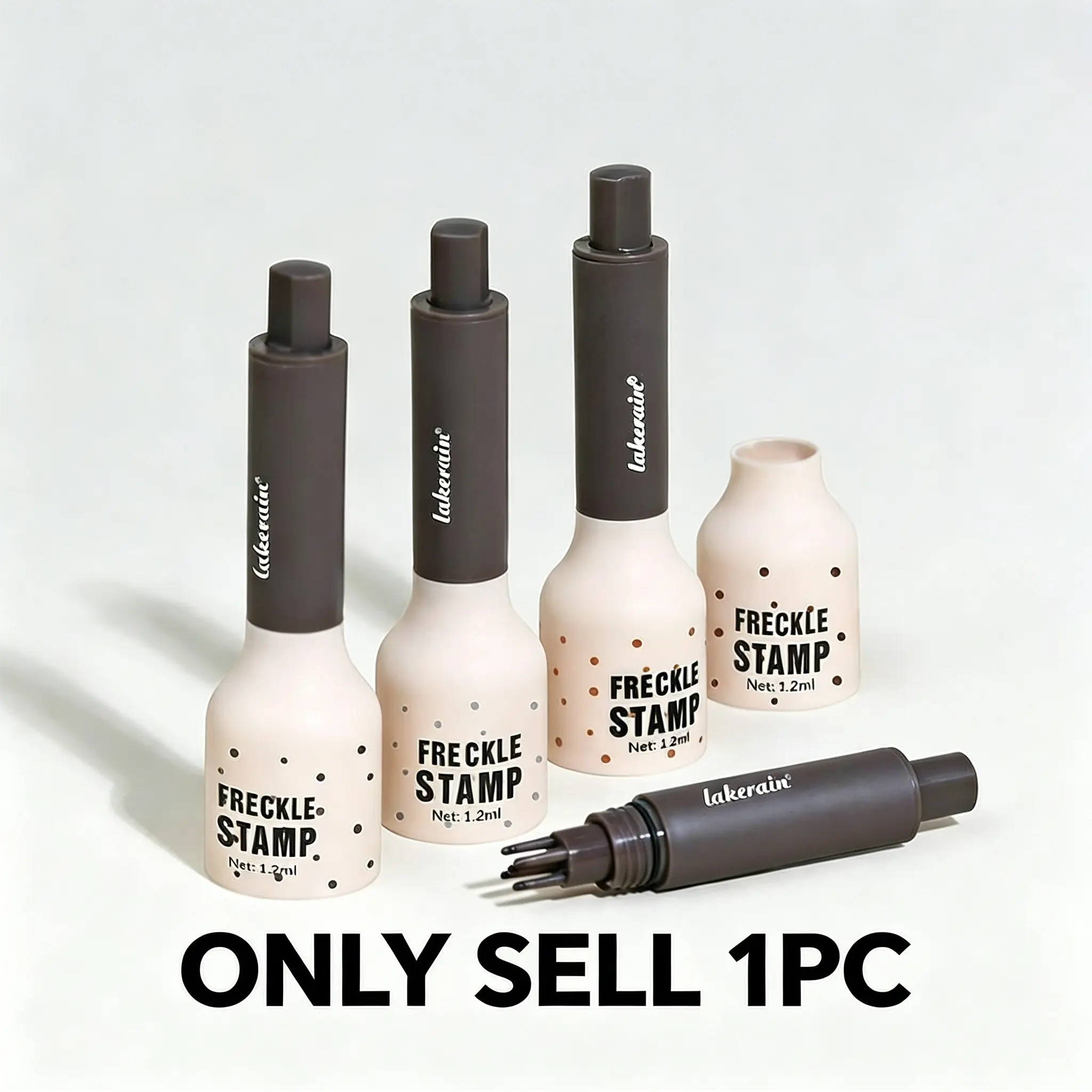 Waterproof Freckle Stamp Pen, Natural Realistic Freckle Pen, Quick Dry Anti-Fading All-Day Makeup, Gentle Non-Irritating, 4 Colors Available