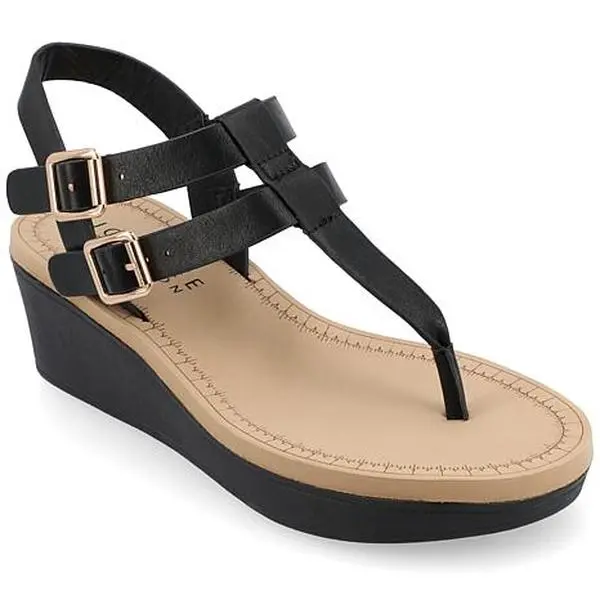 Journee Collection Women's Tru Comfort Foam Bianca Wedge Sandal