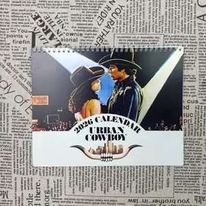 Urban Cowboy Inspired 2026 Calendar, Western Country Theme Calendar, Vintage Cowboy Fans Gift, New Year Planner, Holiday Gift Ideas