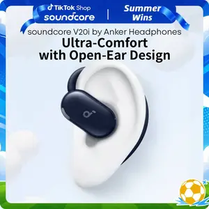 soundcore V20i by Anker Open-Ear Headphones, Adjustable Ear Hooks, Ultra-Comfort, Snug Fit, Powerful Sound, Clear Calls, IP55, 36H Playtime, Bluetooth 5.4 Wireless Earbuds, Multipoint Connection #DealsForYouDays, #summerwins