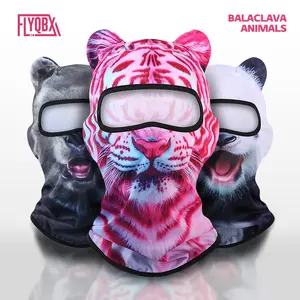 New Cute 3D Animal Panda Head Cover Tiger Party Casual Fun Balaclava Hat Sports Role Play Cycling Helmet