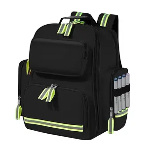 Gatycallaty Polyester Compact Empty Waterproof Trauma Backpack, Unisex Adult Bag Ideal for Nurses, Car Use