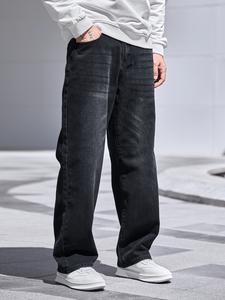 High Waist Spring To Summer Loose Jeans Fall Baggy Straight Leg Denim Pants Trousers