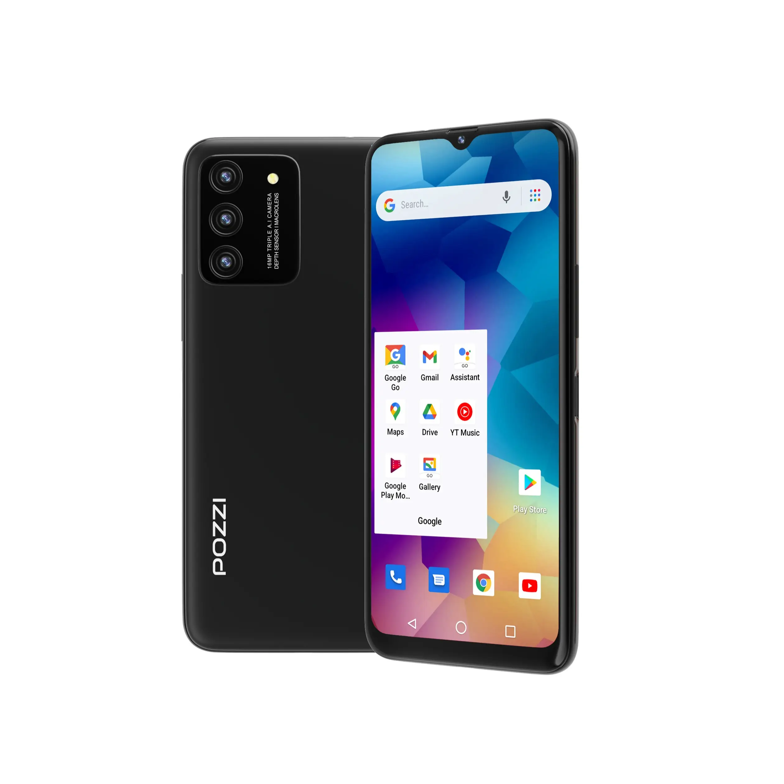 POZZI NEO 1, Unlocked Android Cellphone, 6.79 inch HD+ Display, 6GB RAM + 128GB, 5000mAh battery, Dual SIM 4G LTE smartphone, 50MP AI Camera, Octa-cor