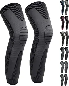Full Leg Sleeves Long Compression Leg Sleeve Knee Sleeves Protect Leg, for Man Women Basketball, Arthritis Cycling Sport