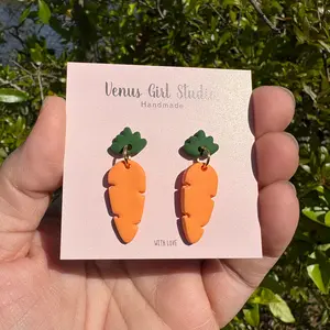Carrot Dangle Earrings