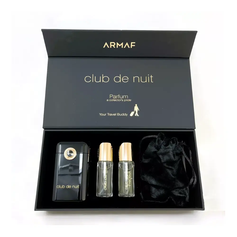 Men's Armaf Club de Nuit Fragrance Travel Set - 2Pc x 12 ml, Includes Club de Nuit & CDN Precieux Scents with Wood & Warm Musk Base