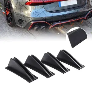 Universal Car Triangular Rear Spoiler, Abs Material, Underbody Flow Guide, Lightweight Body Kit Accessory, Post Window Deflector