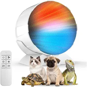 200W Reptile Heat Mats Space Heater, Adjustable Temperature Reptile Heating Heaters, Non-Light Heating Solution with Expanded Heating Range for Hermit Crabs/Leopard Geckos/Turtles/Snakes/Frog/Iguana