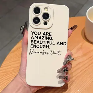 Creative Letter Pattern Phone Case, Anti-drop Cellphone Protective Case, Total Protective Shockproof Mobile Phone Cover for Smartphone iPhone 16 15 14 13 12 11 Plus/Pro/Pro Max