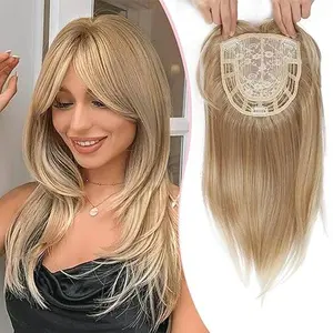 Hair Topper Hair Toppers for Thin Hair,6.5x6.5inch Hair Topper with Large Base Synthetic Hair Toppers for Women Hair Toppers Wiglets Hair Pieces for Women