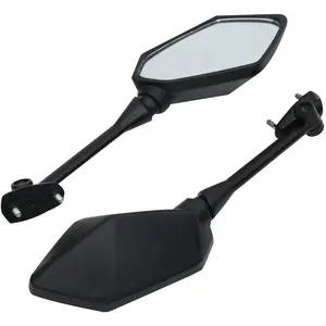 Pair Side Rear View Mirrors For KAWASAKI NINJA 650R ER6F ER-6F 2009-2016 Black