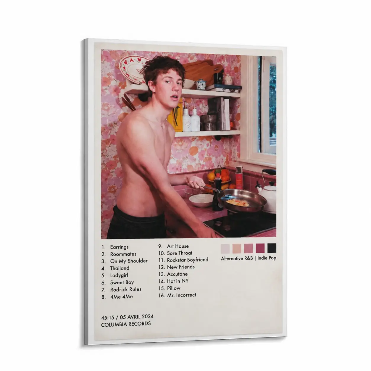 Malcolm Todd Sweet Boy Printed Poster - Canvas Wall Art & Decor, Trendy Funky Music Design, Indie Vibe Printed Art, Multi-Size Framed/Unframed Option, Gift for Music Lovers (Bedroom, Dorm Use)