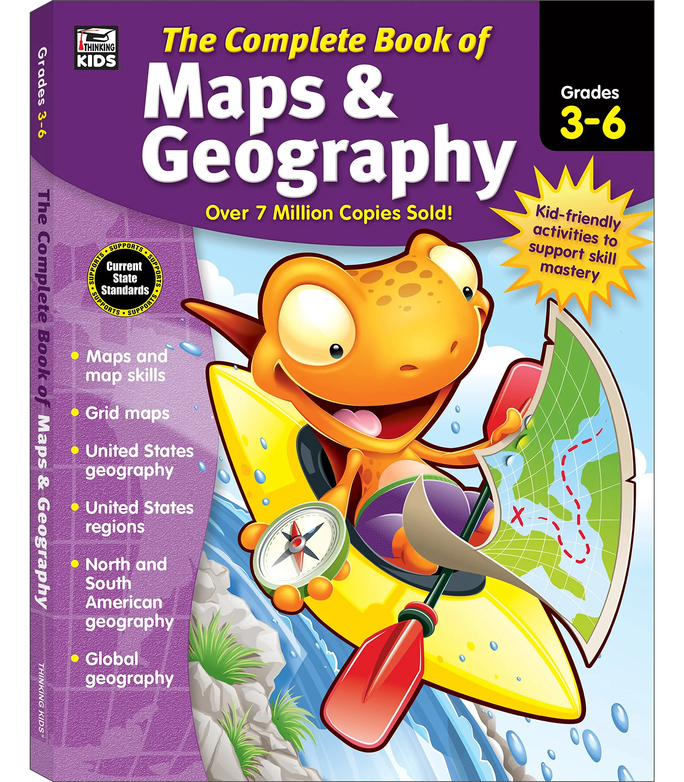 The Complete Book of Maps & Geography, Grades 3 - 6 -- Thinking Kids - Paperback