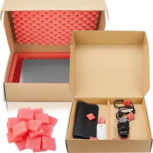 16.7 x 13 x 4 Inches Laptop Shipping Box Secure Mailer Empty Moving  Delivery Shipping Container with Charger Box, 20  Sheets, Frame, 2  Padding for Packing