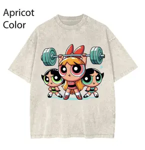 Cute Powerpuff Girls 2025 Shirt, Family Matching Shirt, Animation Character Shirt, Girl Power Shirt, Anime Lover Gift, Vintage Washed Tee Cotton, Anime Gift Shirt Women, For Men, Full Size